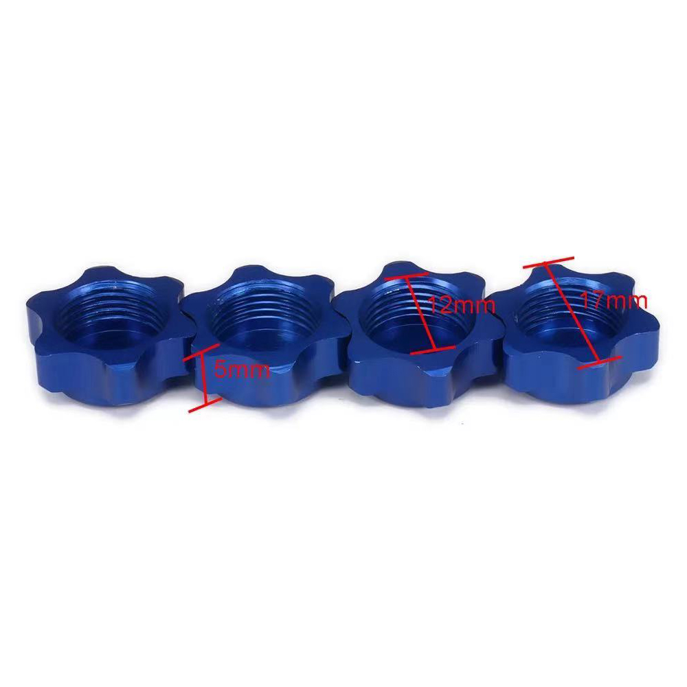 Rc Hobby Nut - 4 шт., 17 мм, шестигранная гайка