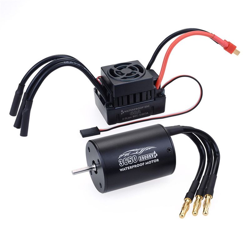 Brushless Motor 3650 - Водонепроницаемый бесщеточный двигатель A49K 3650 60A