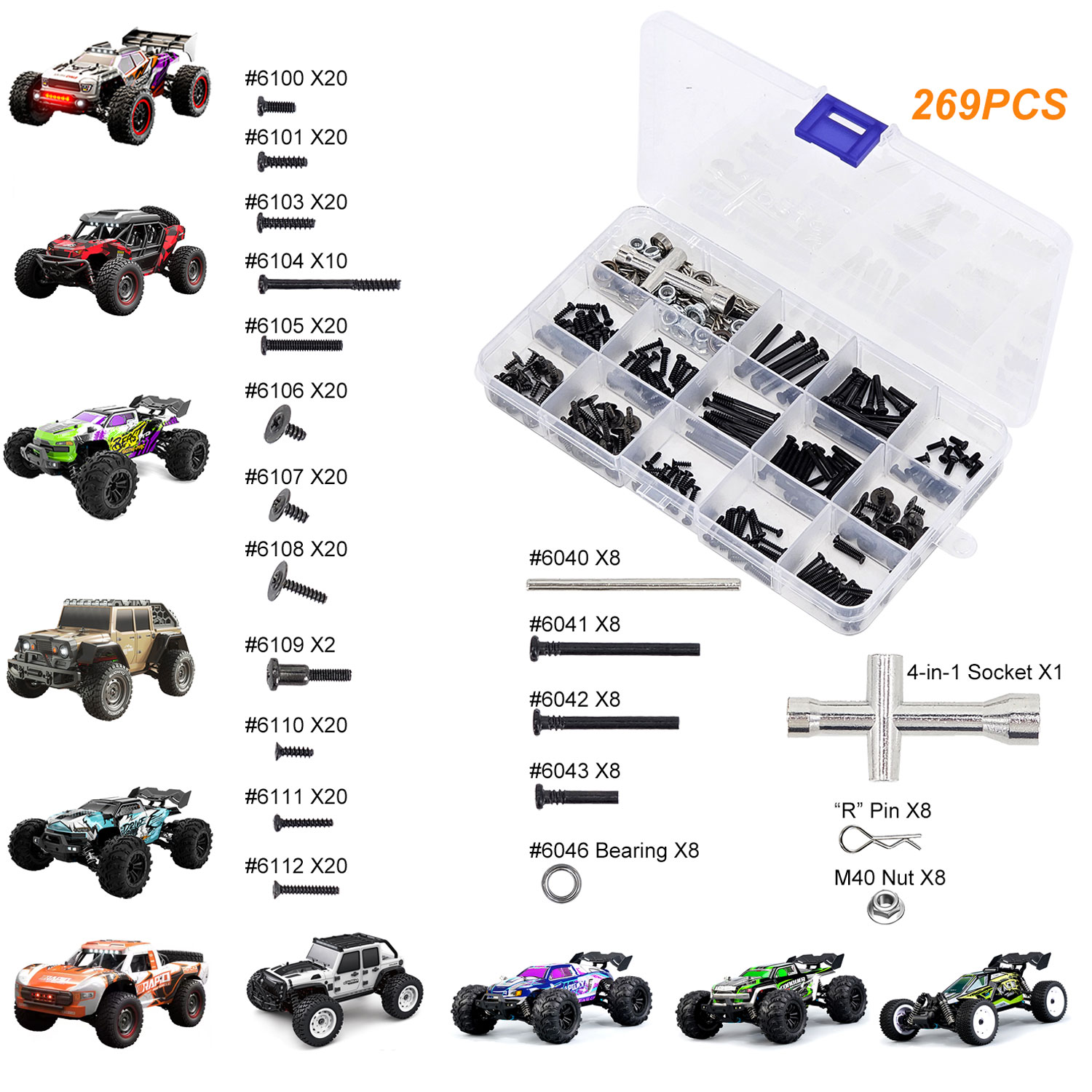 Rc Hobby Nut - Набор инструментов для радиоуправляемого автомобиля SCY