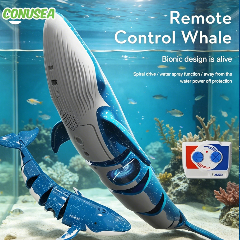 Rc Submarine Water - Радиоуправляемая подводная лодка-кит, электрическая лодка-акула на