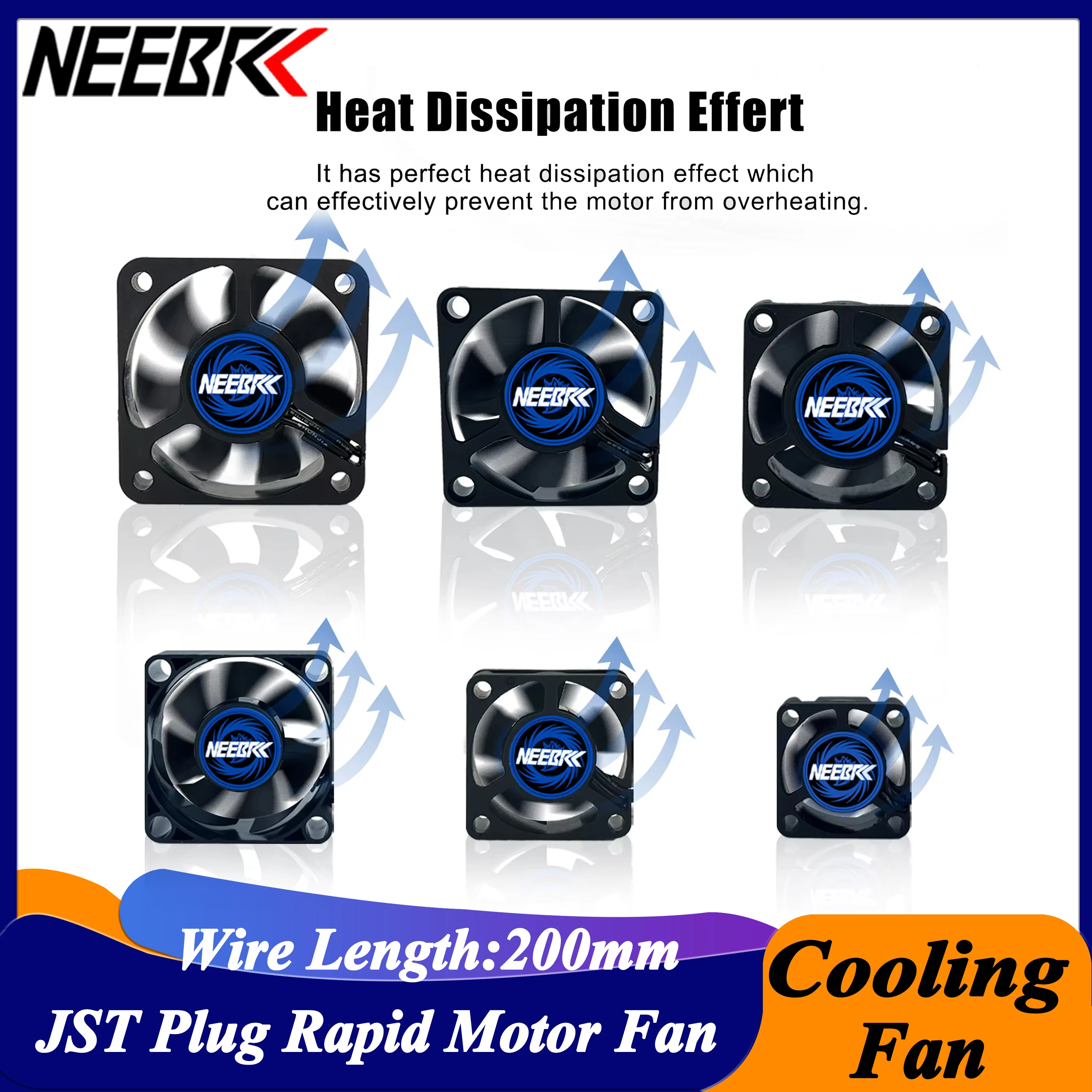 Brushless Motor 3650 - Охлаждающий вентилятор NEEBRC, радиатор 25/30/35/40/45/50 мм,