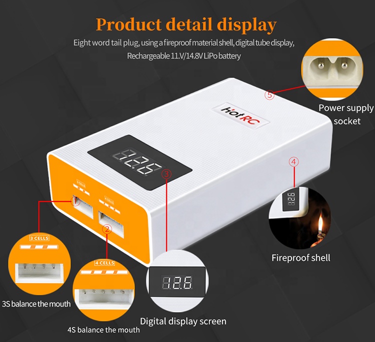 HOTRC A400 Цифровое 3S 4S 3000 – обзор и цена Lipo Battery 4S