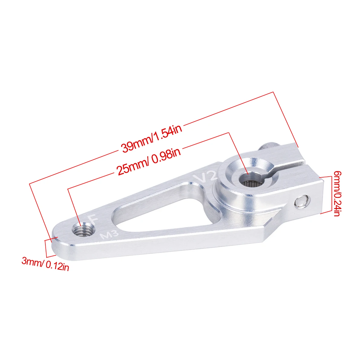39 мм M3 7075 Алюминий 25T Сер – обзор и цена Rc Hobby Zone